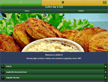 Tablet Screenshot of duffersbarandgrill.com